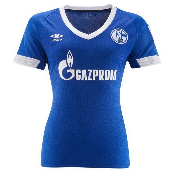 Camiseta Schalke 04 Replica Primera Ropa Mujer 2018/19 Azul